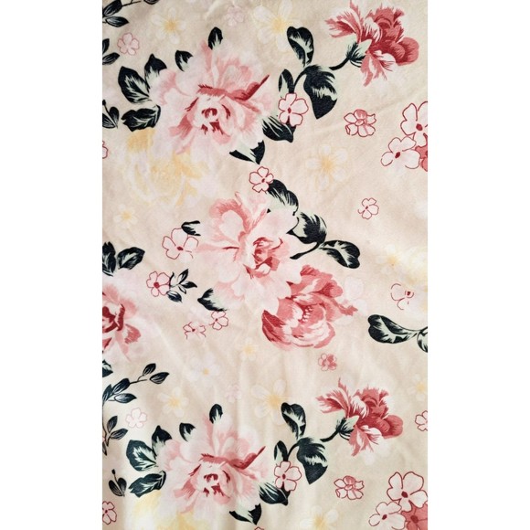 Blankets & Beyond Baby Plush/Sherpa Blanket Rosey Pink Floral Cottage Soft HTF - Picture 6 of 9